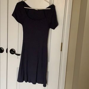 Navy Blue Tshirt Sweater Dress